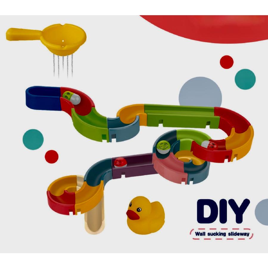 お風呂 おもちゃ おふろ 水遊び 組み立て プール レール お風呂おもちゃ 1歳 2歳 3歳 4歳 34pcs 誕生日 プレゼント 男の子 女の子 Esperanza t017203 t