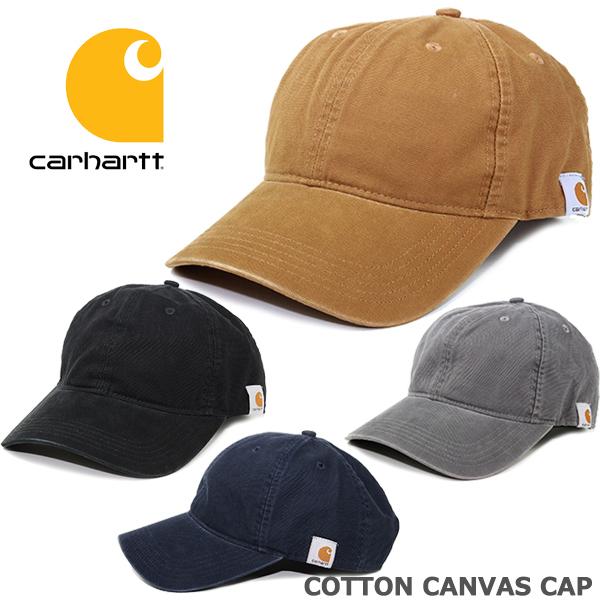 カーハート キャップ コットン キャンバス CARHARTT Cotton Canvas Cap ブラック ブラウン グレー ネイビー