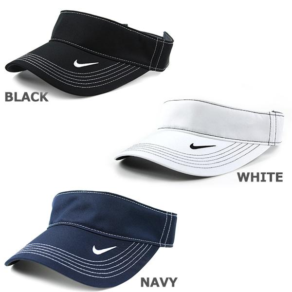 ナイキ サンバイザー Dri-FIT NIKE Swoosh VISOR ブラック ホワイト ネイビー｜puff｜05