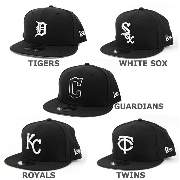 ニューエラ キャップ 9FIFTY MLB アメリカンリーグ BLACK & WHITE NEW ERA ヤンキース レッドソックス ホワイトソックス アスレチックス エンゼルス｜puff｜18