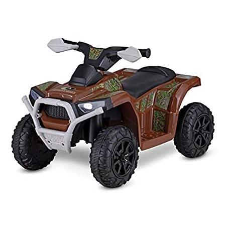 特別価格kid Trax 幼児用クアッドライドオンおもちゃ マルチカラー 6ボルトバッテリー 1 5 3歳 パファーデッキの特別価格kid 最大重量 44ポンド B087mw2ksw マルチカラー シングルシーター ブラウン 好評販売中 シングルシーター パファーデッキ