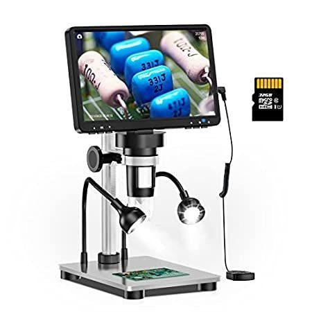 Card, 32GB + Microscope Digital LCD 7'' 特別価格Elikliv 1080P 1好評販売中 Microscope Coin USB 顕微鏡 年末のプロモーション