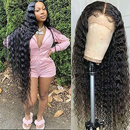 【楽ギフ_のし宛書】 特別価格Lace Front Wigs Human Hair 13x4 Water Wave Wig 180% Density Brazilian Curly好評販売中 ウィッグ、エクステンション
