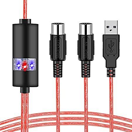 【大特価!!】 MIDI 特別価格USB Cable-Upgrade Conver好評販売中 Adapter Cable in-Out USB to MIDI Professional その他オーディオアンプ