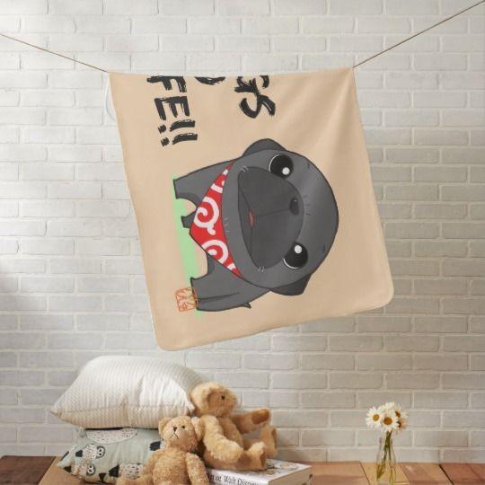 ひざかけ NO PUGS NO LIFE（黒パグ）1 | 