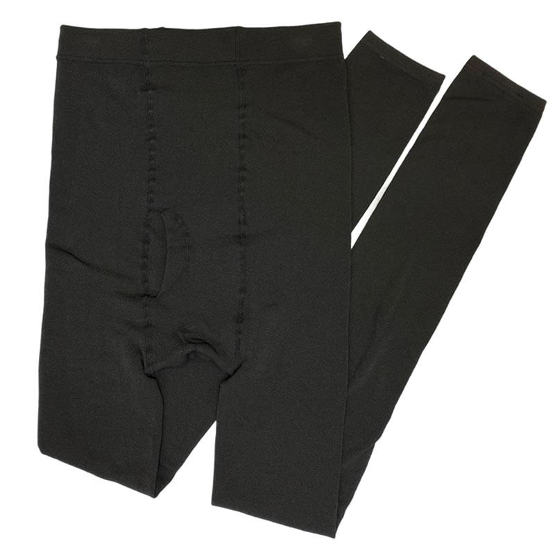 裏起毛 LL-3Lメンズ レギンス 冬 前開き スパッツ タイツ 両面マチ付 160デニール 10分丈 ブラック 無地 あったか 暖かい 長ズボン下 防寒 冷え性 肌着 インナー |  | 10