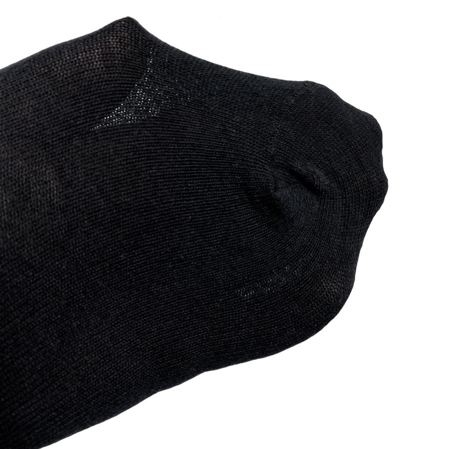 即納 3足組 ショートソックス 25-27cm グレー チャコール