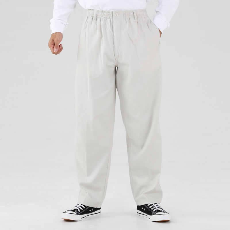 送料無料 メンズ イージーパンツ 股下74cm 紳士 ズボン M L LL 前