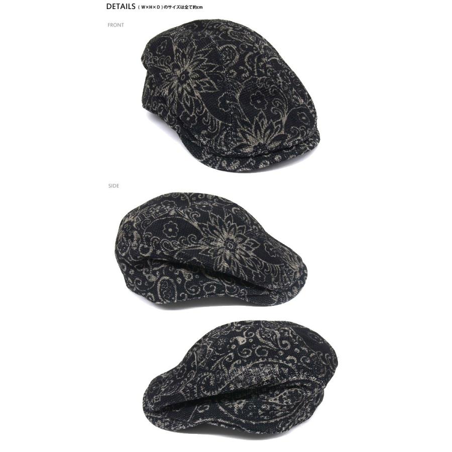 【WWR】スムースプリントハンチングBIG/大きいサイズもあります/CAP・HAT・メンズ・男性・レディーススムースニット素材の柄プリントが入ったハンチング/女性用 |  | 01