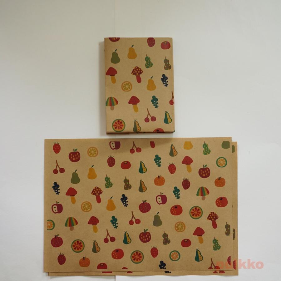 紙製ブックカバー 北欧風イラスト1 ギフト カラー