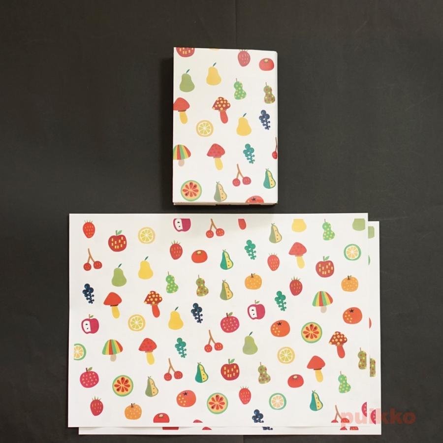 紙製ブックカバー 北欧風イラスト1 ギフト カラー