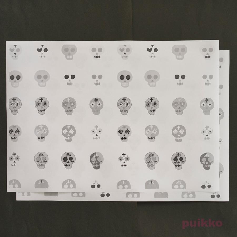 紙製ブックカバー メキシカンスカル モノクロ v Puikko 通販 Yahoo ショッピング