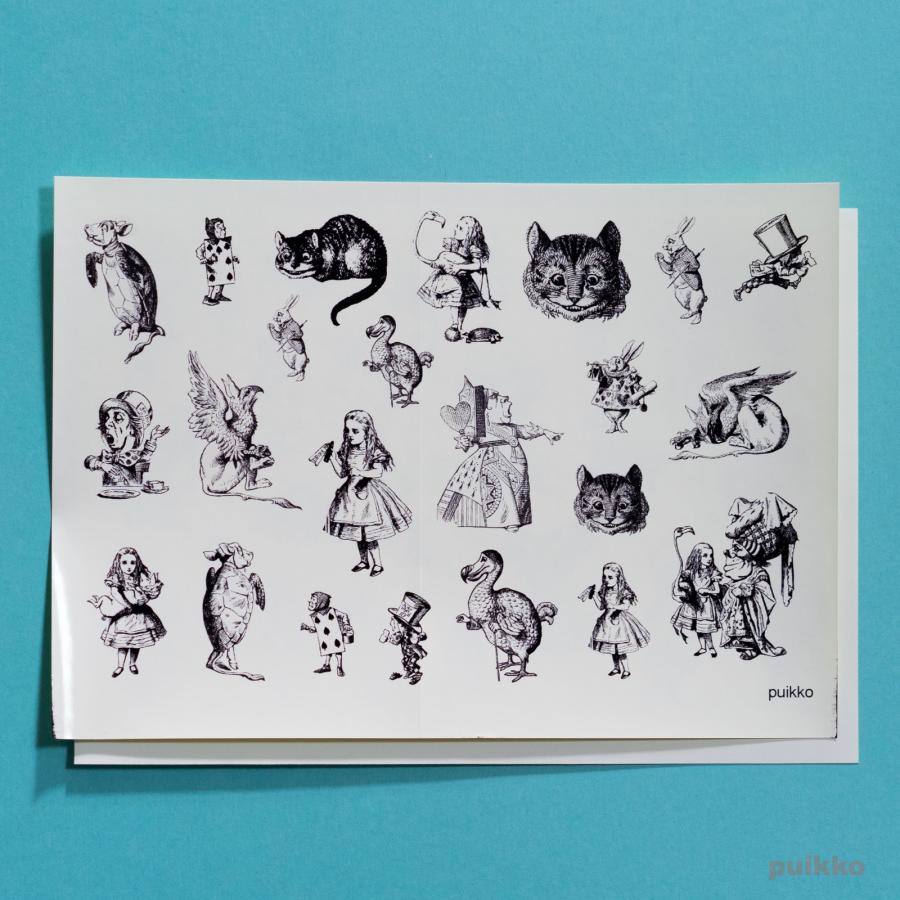 シール 不思議の国のアリス ジョン テニエル版 v Puikko 通販 Yahoo ショッピング