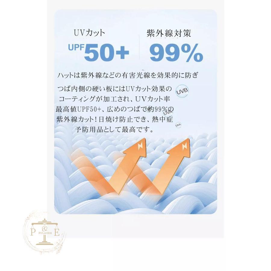 サンバイザー ゴルフ レディース つば広 紫外線対策 小顔効果 UVカット帽子 ひんやり 日よけ 日焼け防止 おしゃれ 女性 テニス ゴルフ | ブランド登録なし | 08