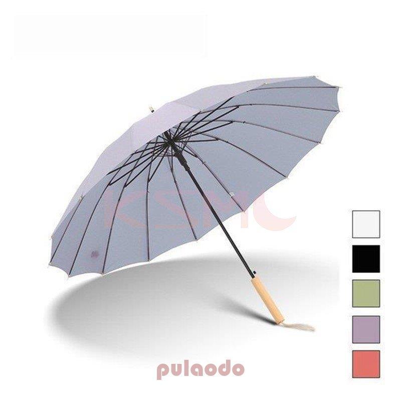 長傘 レディース 16本骨 Uvカット おしゃれ かわいい きれいめ オシャレ ビッグサイズ ボタン