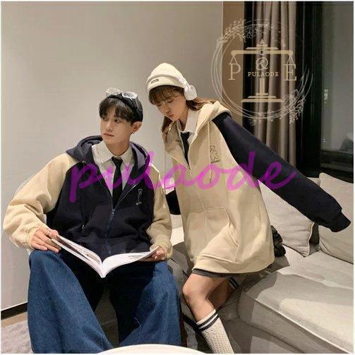 ペアルック パーカー 春秋 ブランド ペアルック カップル お揃い 服