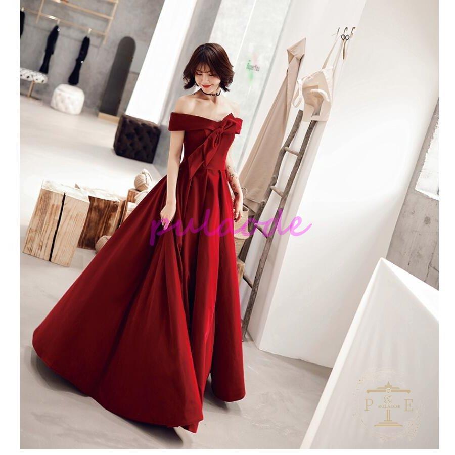 海外最新 二次会 食事会 お呼ばれ 30代40代 カラードレス 結婚式ドレス ロングドレス オフショルダー パーティードレス ウエディングドレス 披露宴 謝恩会 成人式 卒業式 カラードレス ご注意 お届け方法によって納期が違います