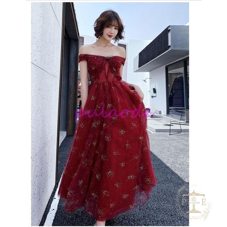 ウエディングドレス 上品 オフショルダー パーディードレス ロングドレス 結婚式 二次会 舞台用 披露宴 演奏会 発表会 ピアノ 大きいサイズ イベント用