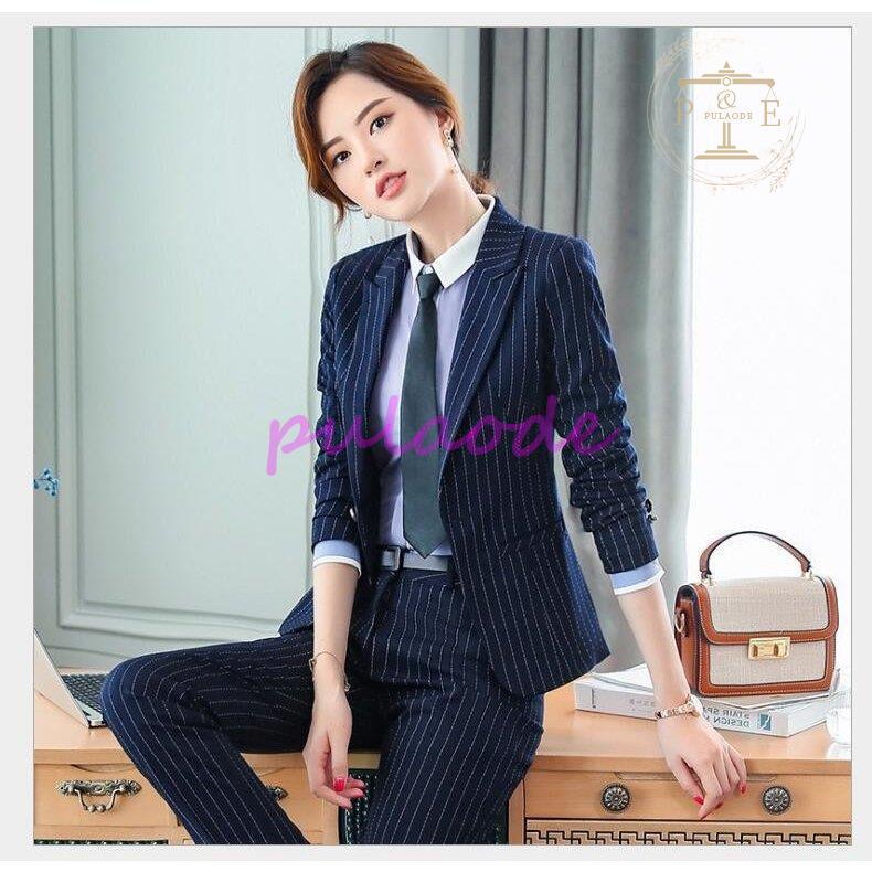 人気メーカー ブランド リクルートスーツ ストライプ パンツスーツ レディース2点セット 30代 40代 結婚式 スカートスーツ 大きいサイズ お洒落 発表会 お宮参り 入学式 卒業式 通勤 Ol リクルートスーツ カラー ネイビー Lazecare Nl