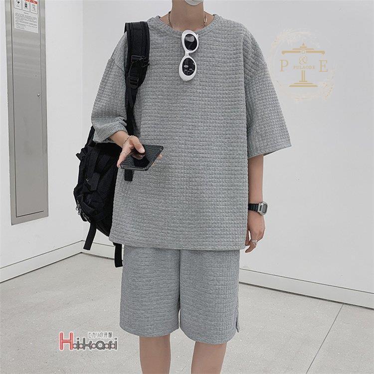 保障できる】 メンズ テーラーシャツ ハーフパンツ セットアップ