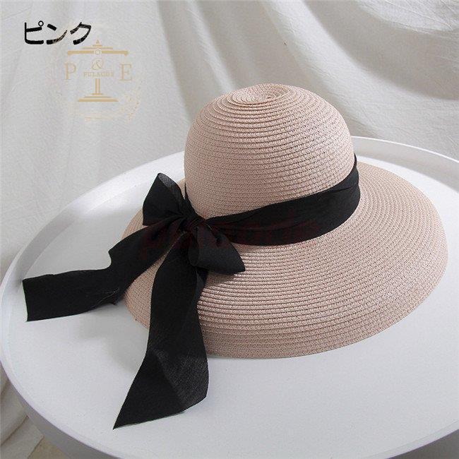 Lola HATS   リボンハット ストローハット 帽子 ハット ribbon straw hat/リボン付きストローハット