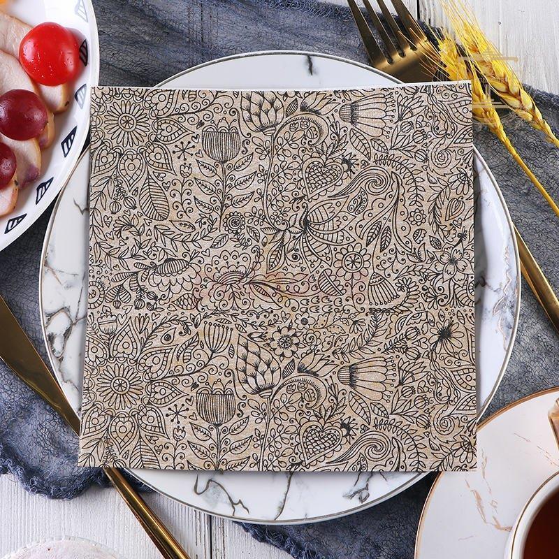 ティッシュペーパー 高級 ペーパーナフキン ナプキン 業務用 ハーフサイズ おしゃれ フレンチ パーティー ピクニック 女子会 誕生日会 ディナー Oxgpd9mymr Iuu Org Tr