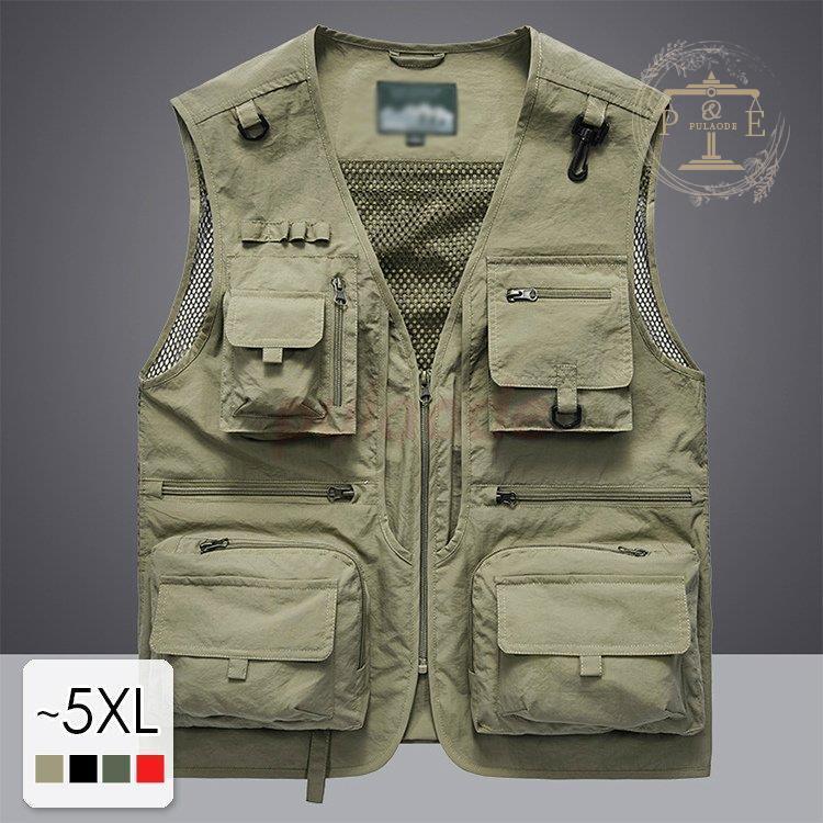 フィッシングベスト ベスト トップス メッシュベスト 登山服 釣り アウトドアウェア メンズ レディース お釣り カメラマン 古着 おしゃれ 送料無料 おすすめ yf3 はなまるストア 通販 Lianbai フィッシングベスト カーキ Studiodeiure It