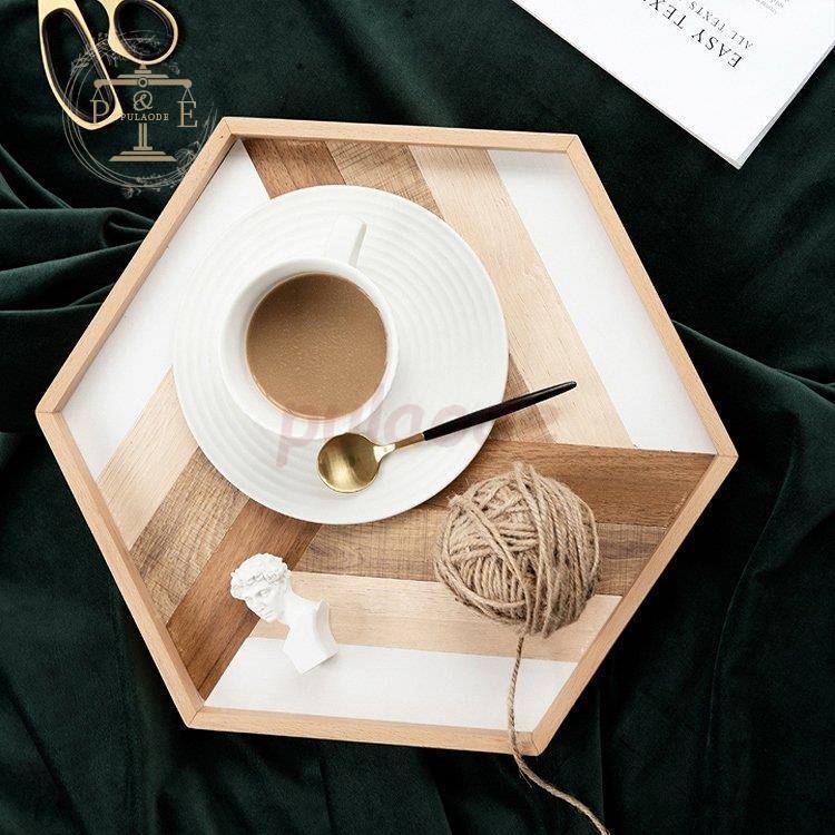 トレー 六角形 ウッド調 お盆 カフェ風 キッチン小物 キッチン用品 テーブルコーディネート ギフト ブラウン ホワイト ベージュホテルライク Pu04 Gh216 プラウド 通販 Yahoo ショッピング