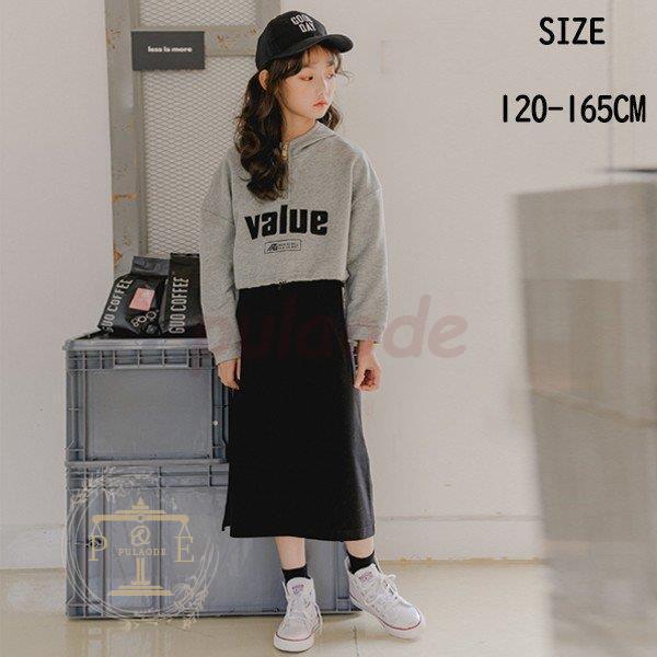 女の子 秋服 韓国子供服 大人っぽい 秋着 大 かっこいい ワンピース 女児 お洒落
