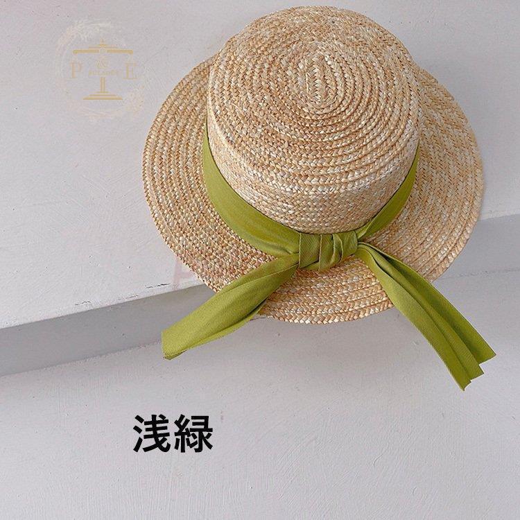 色々な ジュニア 麦わら帽子 おしゃれ 帽子 紐付き全2色 安い 新品 子供用 夏
