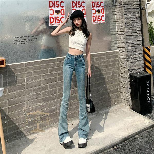 デニムブーツカットパンツ レディース ジーンズ デニムパンツ デニムブーツカットパンツ レディース ジーンズ デニムパンツ