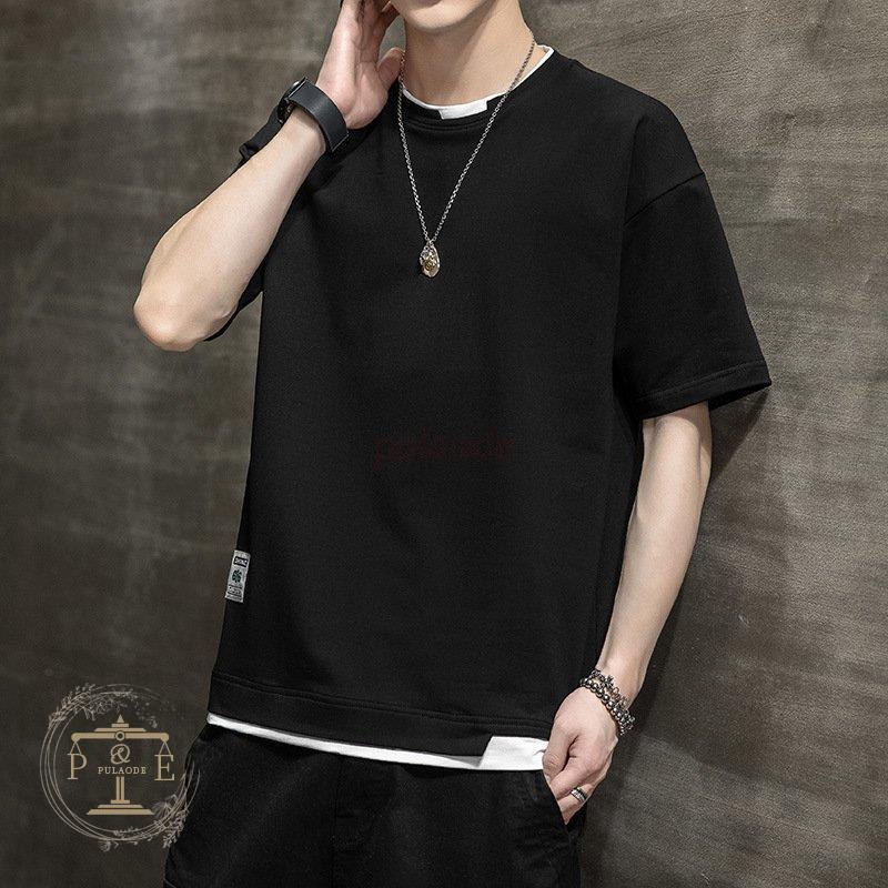 Tシャツ メンズ 半袖 韓国 ファッション おしゃれ 丸首tシャツ Tシャツ カットソー 夏 春 夏tシャツ メンズ 21 春 新作 9vdmcaalrb Cosbrapim Com Br