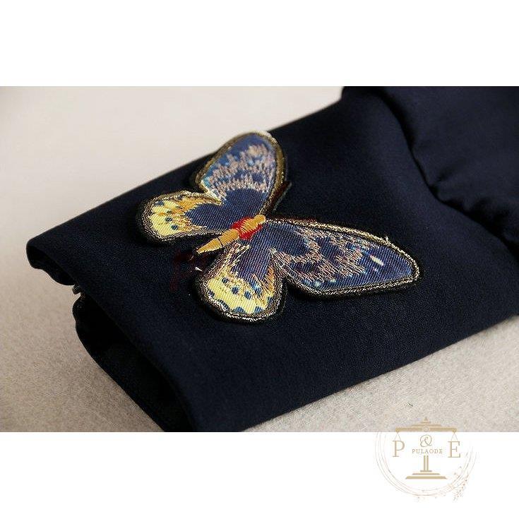 同梱不可 蝶の刺繍とvネックがリュクス ドレス パーティードレス 結婚式 ワンピース 二次会 お呼ばれ フォーマル レディース Aライン 30代 パーティドレス サイズ L Falconmtg Com