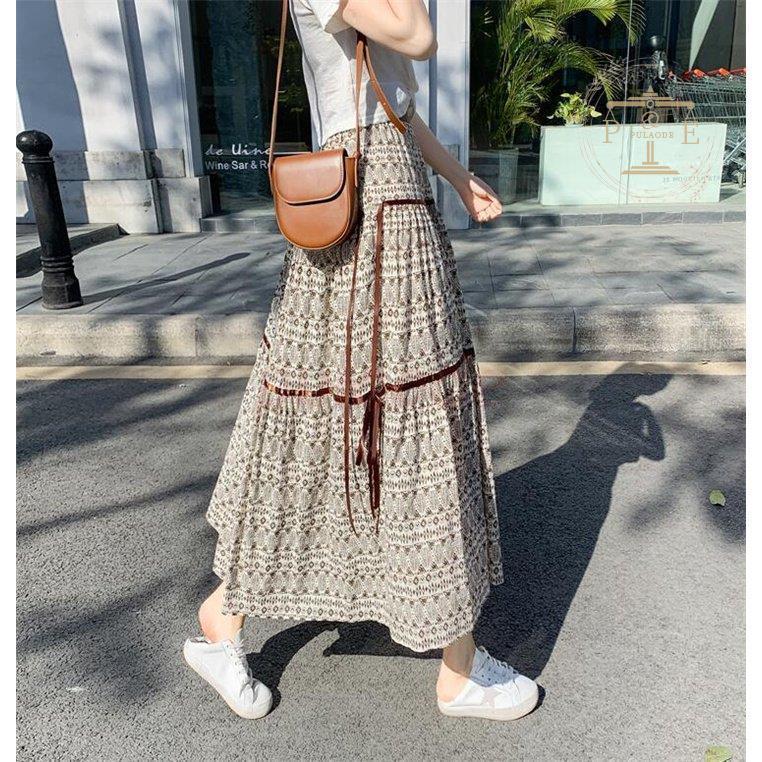 ロングカート レディース 花柄 体型カバー 巻きスカート スカート コーデ ミモレ丈 大きいサイズ マキシスカート 春 夏 21 代 30代 40代 50代 Rx413 Amxk333 プラウド 通販 Yahoo ショッピング