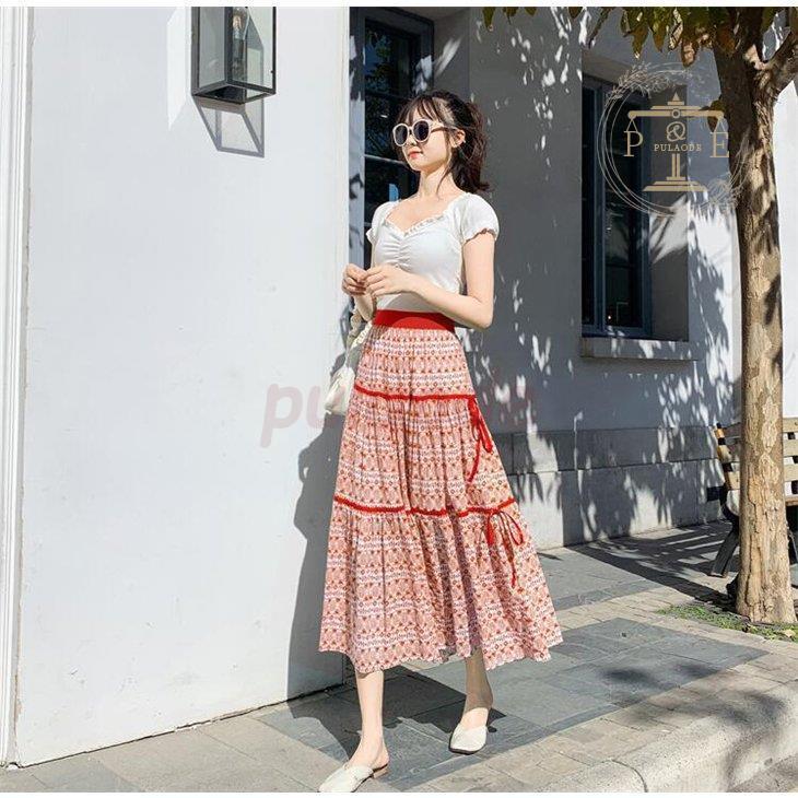 ロングカート レディース 花柄 体型カバー 巻きスカート スカート コーデ ミモレ丈 大きいサイズ マキシスカート 春 夏 21 代 30代 40代 50代 Rx413 Amxk333 プラウド 通販 Yahoo ショッピング