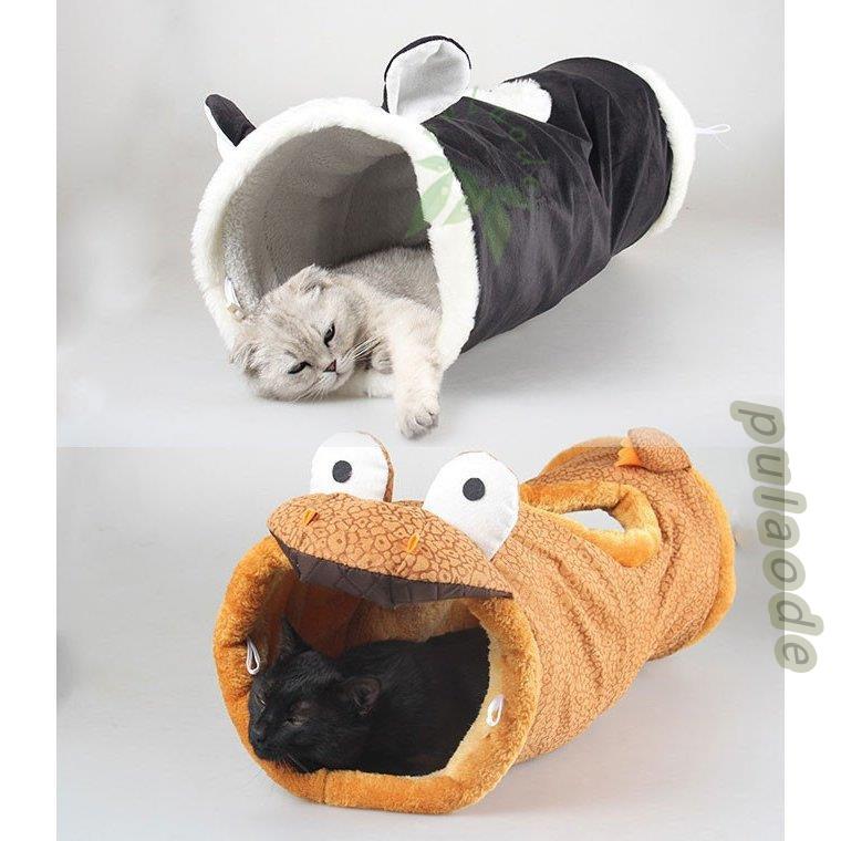 猫ベッド キャット おもちゃ トンネルおもちゃ 両用 ペット用品 お家 ベッド クッション :zy0506-03rsk192:プラウド