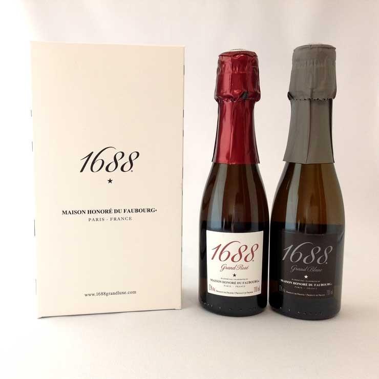 1688 Grand ノンアルコール スパークリング ワイン 200ml×2本 ＆ ミニ