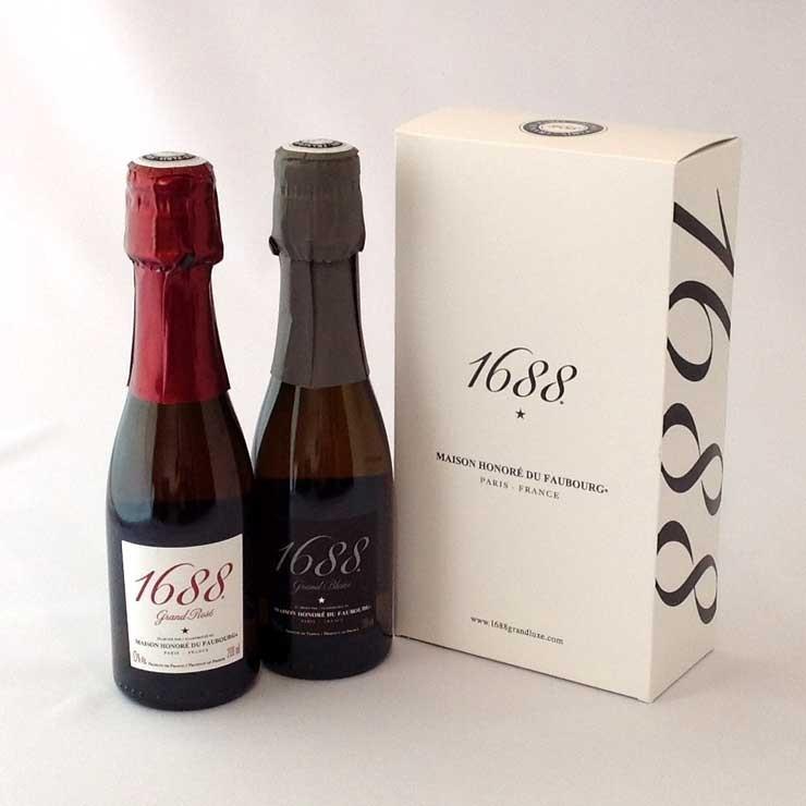 1688 Grand ノンアルコール スパークリング ワイン 200ml×2本 ＆ ミニ