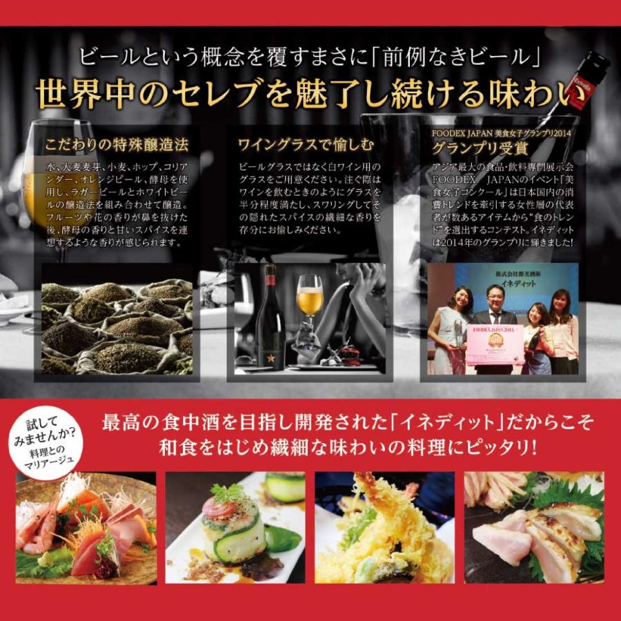 ビール イネディット INEDIT 750ml クリアケース・手提げ袋付き ロゼ おしゃれ スペイン ビール 輸入 海外 白ビール プレゼント DAMM社 贈り物 記念日 お祝い | Damm | 07