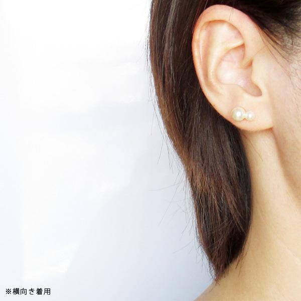 イヤリング パール 痛くない 40代 カジュアル 一粒 貼るピアス 2連パール 2way S160 貼るピアス専門店 神戸貼るピアス 通販 Yahoo ショッピング