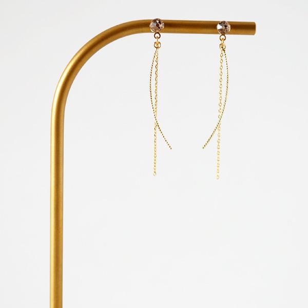 貼るピアス シンプル 揺れる イヤリング 痛くない カーブ＆ストレートライン |  | 01