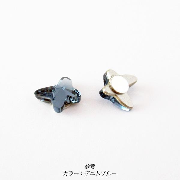 貼るピアス 蝶 蝶々 イヤリング 痛くない 40代 カジュアル スワロフスキー |  | 02