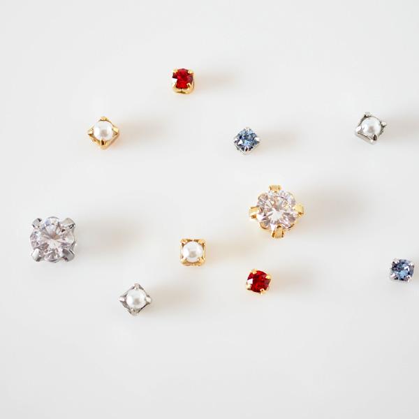 貼るピアス パール 3mm イヤリング フォーマル 痛くない 40代 上品 |  | 01