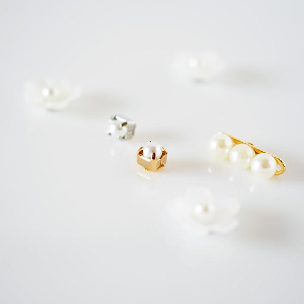 貼るピアス パール 3mm イヤリング フォーマル 痛くない 40代 上品 |  | 04