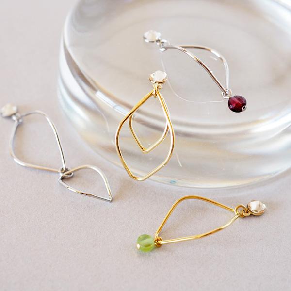 イヤリング フープ 痛くない 揺れる 40代 50代 シンプル 上品 |  | 01