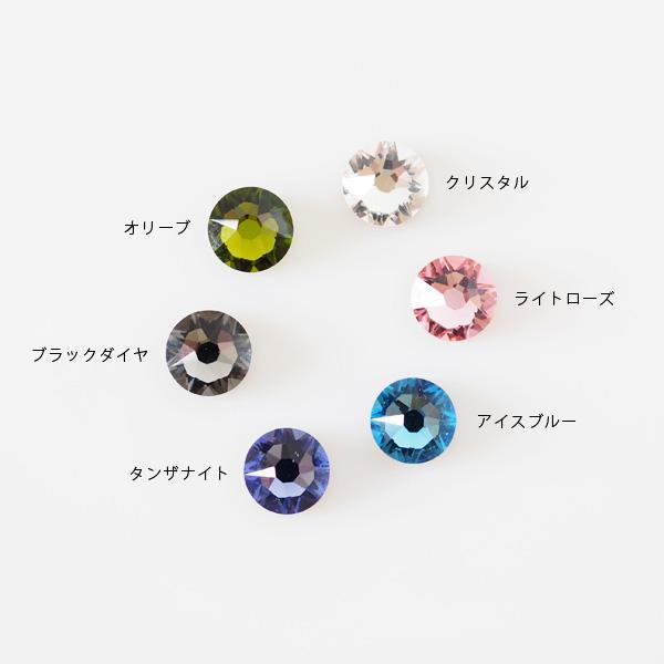 貼るピアス スワロフスキー イヤリング 痛くない 40代 カジュアル 6mm |  | 04