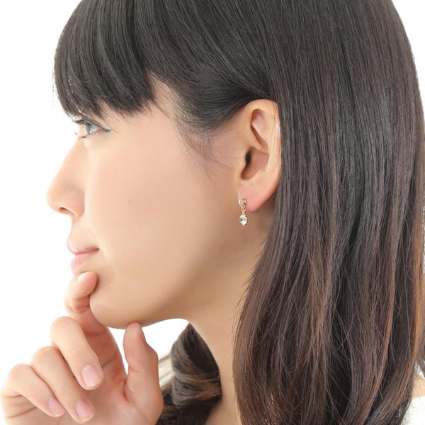 イヤリング 痛くない 揺れる 50代 40代 上品 結婚式 貼るピアス |  | 05