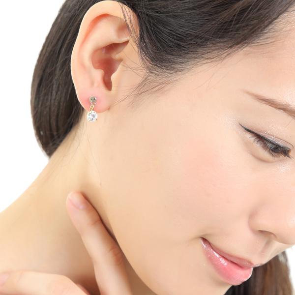 イヤリング 痛くない 揺れる 50代 40代 上品 結婚式 貼るピアス |  | 06