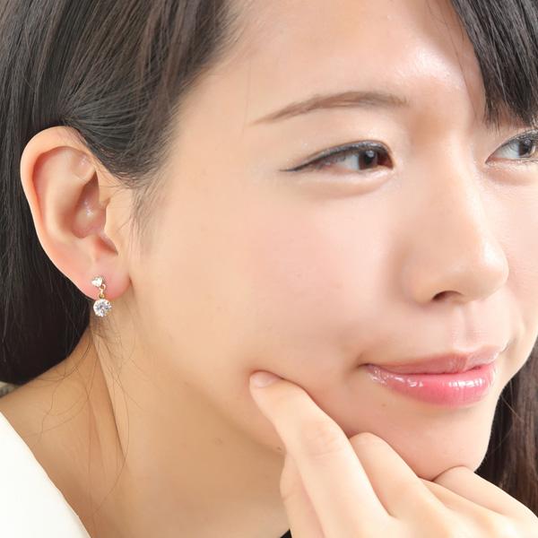 イヤリング 痛くない 揺れる 50代 40代 上品 結婚式 貼るピアス |  | 06