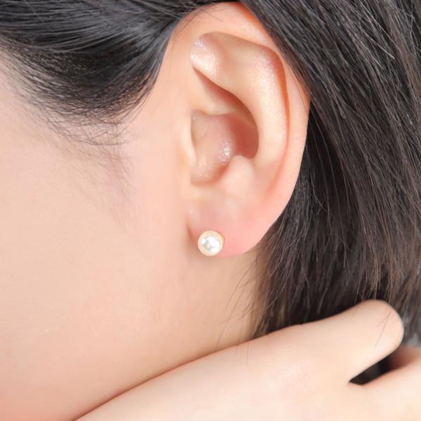 イヤリング 痛くない パール 50代 40代 ノンホール 貼るピアス |  | 03